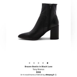 Like new Brazen bootie Tony Bianco size 9.5 worn once to a dinner !!